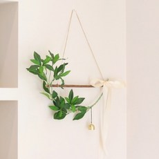 Scent Basket 自然花環掛飾 懸掛式谷木掛飾 40cm, 混合顏色