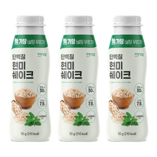 無糖蛋白質糙米奶昔, 3個, 50g