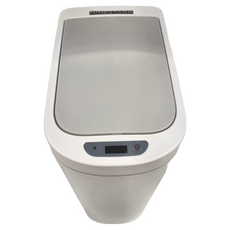 NINESTARS 納仕達 9L 靜音防水感應垃圾桶, DZT-9-2S, 紅外線感應, 可調節感應高度, 15 x 23 x 37cm, 極地白, 1個