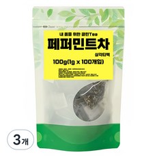 비니플랑센 내 몸을 위한 클린Tea 페퍼민트차 삼각티백, 1g, 3개, 100개입