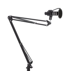 마타스튜디오 암 거치대 자바라 홀더 마이크 스탠드 50 x 50 cm, 블랙, 1개, MA10