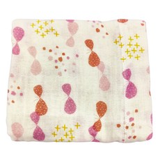 kontex 二層紗童趣塗鴉柔暖嬰兒毯 100%純棉, 150 x 77cm, 翩翩蝴蝶