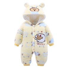 Mom's care 小羊造型帶帽連身衣