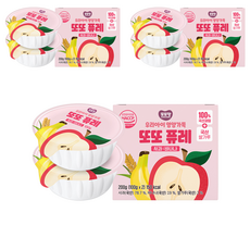 또또맘 우리아이 영양가득 또또 퓨레 2p, 혼합맛(사과/바나나), 200g, 3개