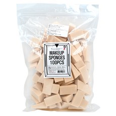 SIACTRESS Kimera J 三角化妝海綿 100入, 規格: 2.3x2x4.5公分, 膚色, 1組