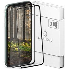 신지모루 풀커버 하이브리드 강화유리 휴대폰 액정보호필름, 2개