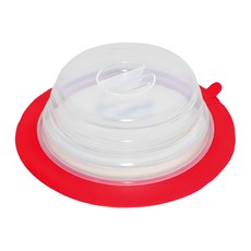 Quasi 疊樂矽膠保鮮蓋 耐熱-20~220°C 適用微波爐/洗碗機/冰箱, 紅色, 1個