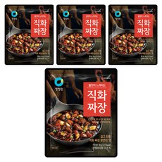 청정원 직화짜장 분말, 80g, 4개