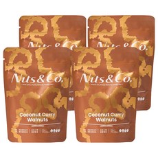 Nuts&Co. 堅果之間 天然輕調味 椰蓉咖哩核桃, 4個, 42g