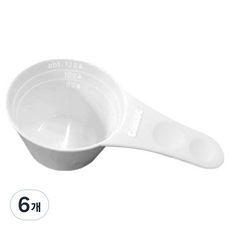 코맥 커피 계량스푼 J3, 화이트, 6개