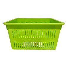 JUSKU 佳斯捷 A5長今收納籃 215g, 綠色, 3個