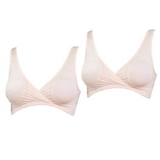 PETITMARIEE 普蕾貝拉 人造絲舒適哺乳BRA TOP 2件組