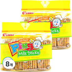 LiBRA 牛奶棒餅乾, 8袋, 525g