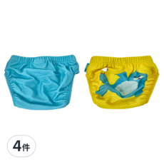 ZOOCCHiNi 游泳尿布褲 海豹 Set 2件，適用年齡12-24M，85%聚酯纖維+15%彈性纖維, 適用6-12M, 4件