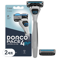 DORCO 多可樂客 PACE4 style 刮鬍刀 + 2片刀片組, 2套