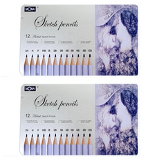 MONA 蒙納 素描筆 鐵盒裝 80506-12 12個, 2盒