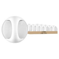 小麥購物 黏貼式把手 G365 6.5 x 3cm 圓款 15g, 白色, 10個