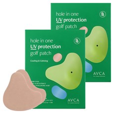 AVCA 一桿進洞高爾夫涼感防曬貼片 2片 5包, 17.5g, 2盒