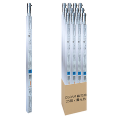 OSRAM 歐司朗 明亮 LED T8 兩尺雙端燈管 LVT8E 0.6m 9W 6500K, 晝光色, 25個