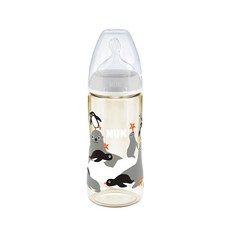 NUK 寬口徑PPSU 奶瓶 2號 M 300ml, 動物系, 1個