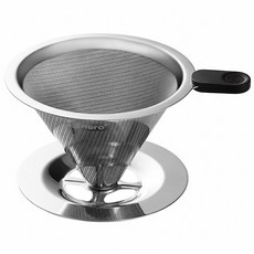 316免濾紙沖泡咖啡過濾器, 1入, 316不鏽鋼濾網