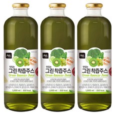 호재준 맛있는 그린 착즙주스, 1L, 3개