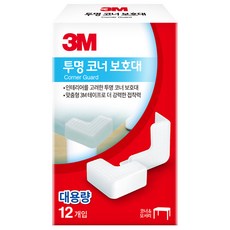 3M 透明桌角保護套 12入, 透明, 1盒