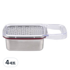 STENLOCK 史丹利 韓國製造經典附蓋磨泥盒 4號 長方形, 4組