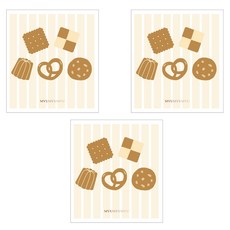 沐慕家居 木漿棉環保抹布 廚房清潔好幫手 吸水力強 環保材質, 3個