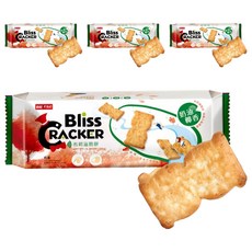 台灣優格餅乾學院 Bliss布莉滋脆餅 奶油椰香｜酥脆口感 濃郁椰奶香氣 獨立包裝方便攜帶, 4包, 136g