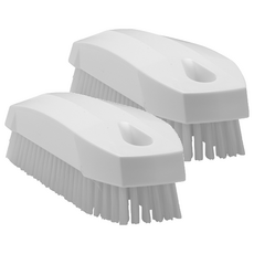 Vikan 洗手刷迷你硬質, 白色, 2個