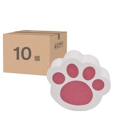 水垢魔力擦 貓爪款 G543 10個, 4.4 x 2.1 x 3.8cm, 1組