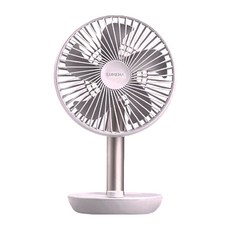 Lumena USB桌上型擺頭隨行風扇 內建Li-ion 4 000mAh大容量電池 無線最長可使用20小時, N9-FAN STAND 3Z, 淺粉色