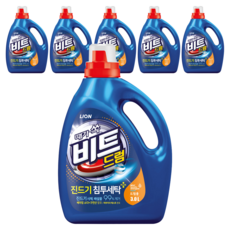 비트 드럼용 액상세제 본품, 3L, 1개입, 6개