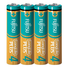 FUJITSU 富士通 日本4號鹼性電池 收縮 1.5V, 4顆, 1組