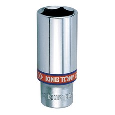 KING TONY 金統立 專業級工具 3/8 x 9/16 6角長白套筒 KT323518S, 1個
