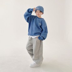 BerryCloset 兒童蠟筆軍隊針織衫 + 毛帽套組