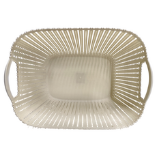 麻花收納籃(大) PP聚丙烯材質 台灣製, 40 x 27.6 x 24cm, 1195, 1個