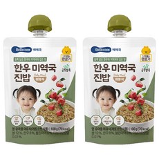 BEBECOOK 韓牛海帶湯真飯常溫副食品 完成期 100g, 2個