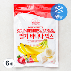 베리필드 딸기바나나믹스 (냉동), 1kg, 6개