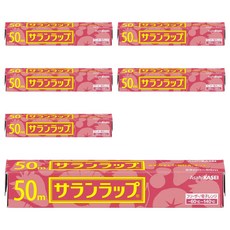 AsahiKASEI 旭化成保鮮膜 22cm x 50m 食品級材質 適用於冷藏冷凍微波 輕鬆延長食物保鮮期, 6盒