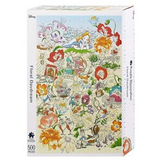 EPOCH 拼圖裝飾系列 愛麗絲夢遊仙境 500片, Floral Daydream 多色, 1盒