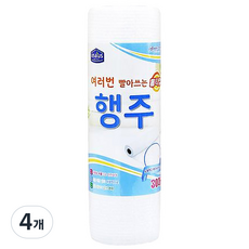 이나우스 여러번 빨아쓰는 롤타입 행주타올 30매, 1개입, 4개