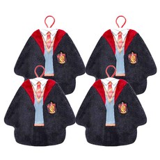 Harry Potter 哈利波特 高質感學院衣服造型 擦手巾/掛巾, 1入, 4條