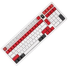 몬스타기어 화이트 LCD 한국 전통 문화 유산 단청 커스텀 풀배열 키보드, 세종용포, X500 PRO, 제조사축