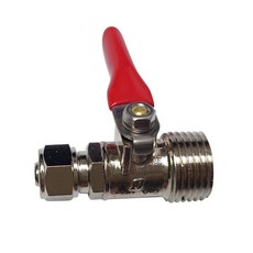 新多多小舖 4分外牙轉3分RO考克 牙外徑20mm 插心外徑8mm, 1個