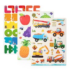 magpia 磁鐵拼圖 韓文款+水果款+汽車款, 1套