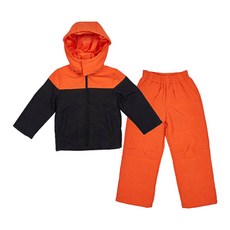 F.LEADER 兒童雙層格紋滑雪服上下套裝