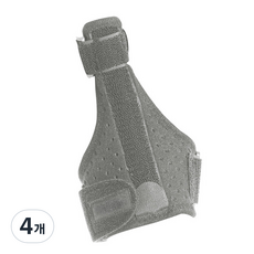 올라운더 고정형 손목 보호대 팔목 아대 헬스 스트랩, 4개, 그레이
