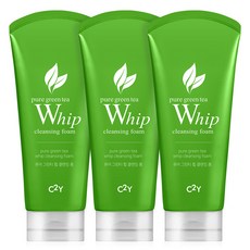 S2Y綠茶鞭潔面泡沫, 120ml, 3入